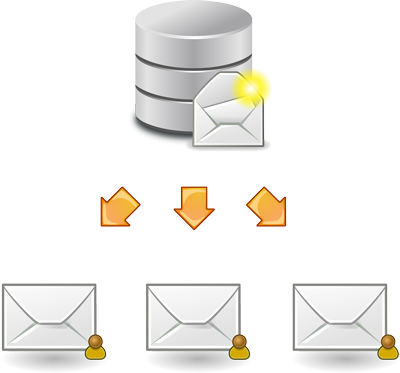 emails from list database